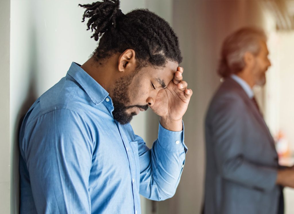 Man with anxiety