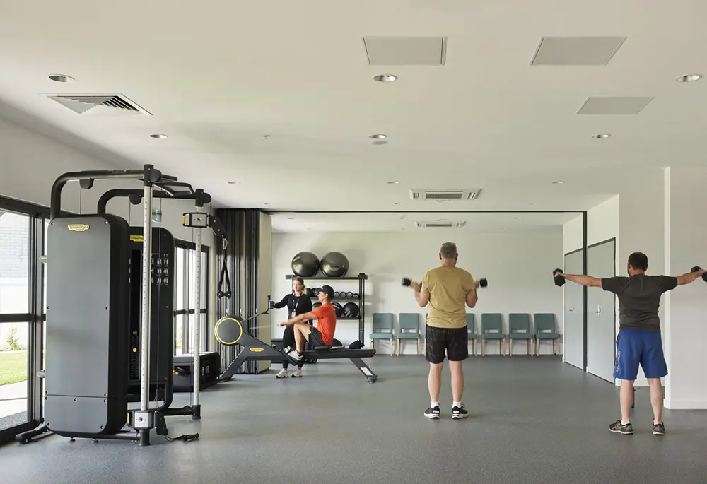 Avive Health Patients in the gym